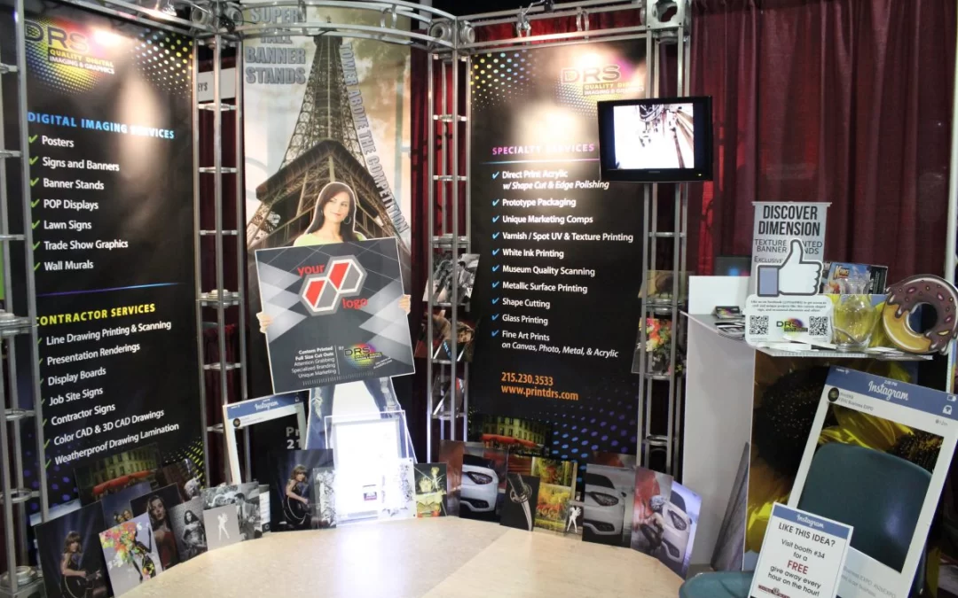 Trade show booth and printing services by DRS Imaging and Print.